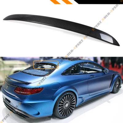 PARA 2015-18 MB S550 S63 S65 AMG CUPÉ DE 2 PUERTAS FIBRA DE CARBONO VENTANA TRASERA ALERÓN TECHO Foto 1 de 4