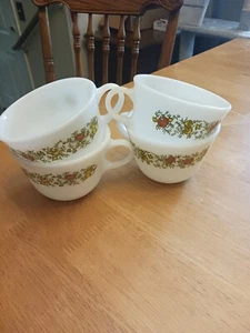 VINTAGE PYREX SPICE OF LIFE COFFEE CUPS, SET OF 4, - Picture 1 of 9