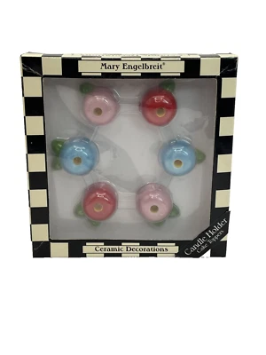 Vintage Mary Engelbreit Ceramic Candle Holder Cake Topper Wall Decoration 1999 - Image 1 of 4