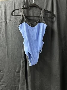 Vintage Gear 1 Women’s Bodysuit One-Piece Leotard blue  Size Medium S53 - Picture 1 of 5