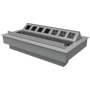 Aluminum Double-Door Power Data Distribution Centers - In Desk - MHO/MHO - Picture 1 of 3