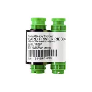 Compatible YMCKO Ribbon For Pointman TP-9000 66200360 Card Printer-200 prints - Bild 1 von 3