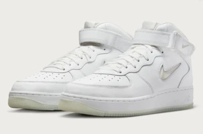 Men's Nike Air Force 1 Mid '07 Summit White Light Bone DZ2672-101 Fashion - Image 1 of 4