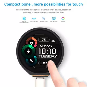 ESP32-S3 Development Board 1.28 inch Capacitive Touch Screen Circular LCD Screen - Picture 1 of 13
