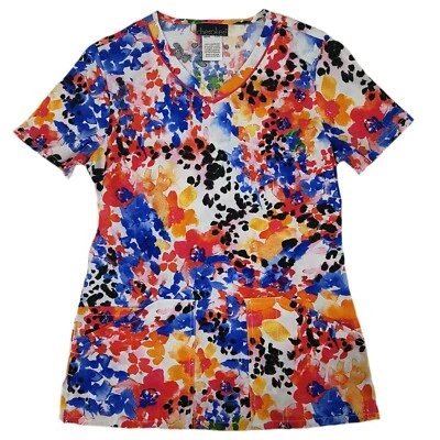 Cherokee Scrub Top CK646-FLPU Flower Punch - Image 1 of 3
