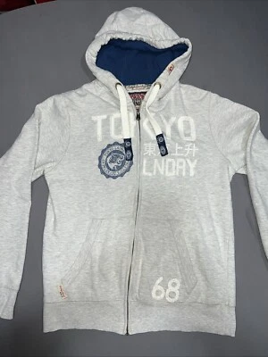 Suéter con Capucha Tokyo Laundry Cremallera Completa Para Hombre’s M Gris -3424 Foto 1 de 4
