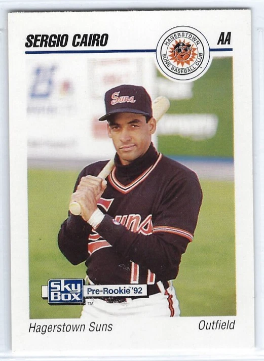 1992 Hagerstown Suns (Double A-Baltimore Orioles) Sergio Cairo - Image 1 of 1