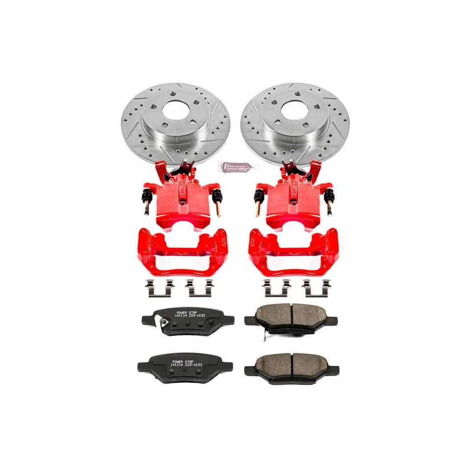 Kit de frenos de disco PowerStop - trasero - se adapta a Chevrolet Cobalt 2005-2008, Chevrolet HHR Foto 1 de 4