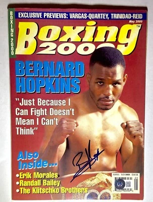Revista de boxeo firmada por Bernard Hopkins 2000 (BAS BJ71576) Foto 1 de 4