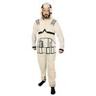 Disney Star Wars Stormtrooper Adult Union Suit with Hood - Mens Small/Medium Whi