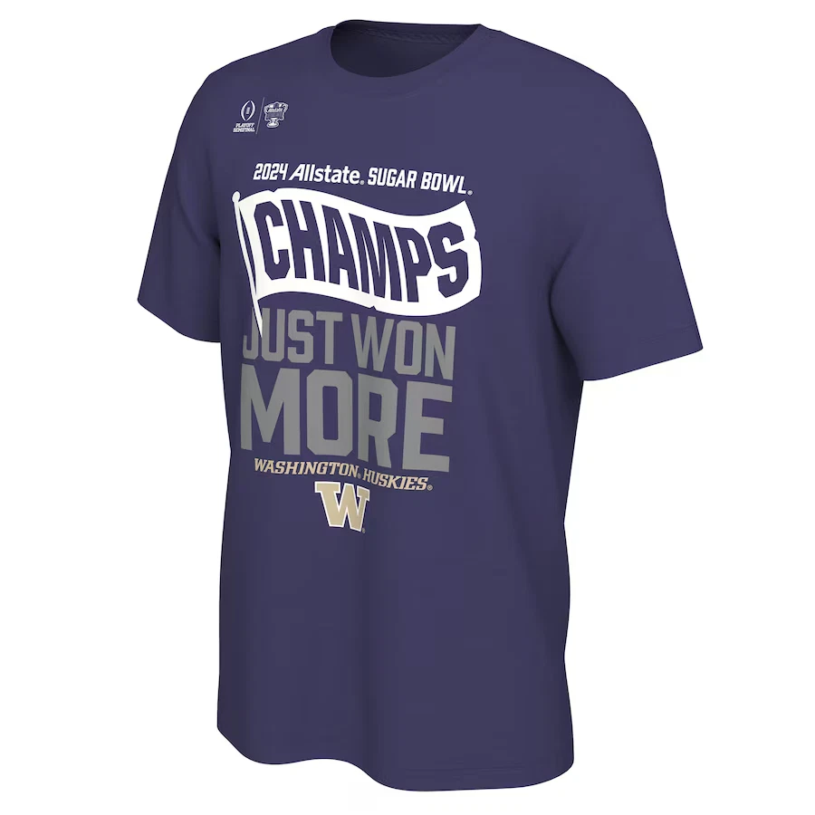 Nike Youth Washington Huskies 2024 Sugar Bowl Champs Tee Purple M