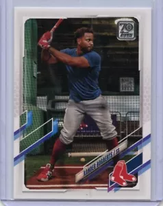 2021 Topps Basisset Fotovariationen #476 Xander Bogaerts Schlagkäfig - Bild 1 von 1