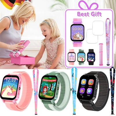 Kinder Smartwatch Touchscreen Spieluhr Kindergeschenk mit Spiel Musik Kamera DE - Bild 1 von 4
