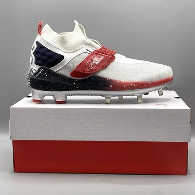 Under Armour Baseball Cleats Men's 7 Harper 8 ST Metal Hybrid 3026590-100 USA - Image 1 of 4