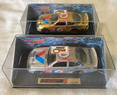2 Mark Martin - NASCAR Mark One Die Cast 1:43 oro y plata #6 SynPower Ford Foto 1 de 4