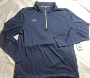 Speedo Size LG Performance Warm Up Jacket Navy gray unisex - Picture 1 of 5