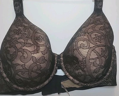 Ambrielle Everyday Full Coverage Black Bra 40D - Image 1 of 4