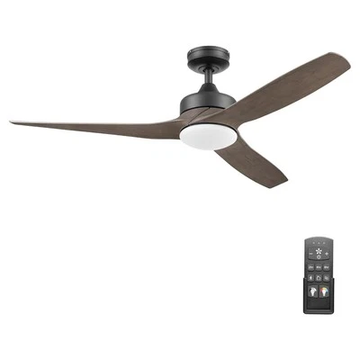 Honeywell Lynton 52" Ceiling Fan w/ Remote, & Reversible Blades Black (Open Box) - Image 1 of 4