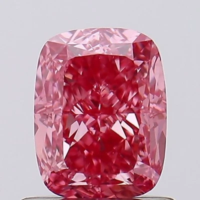 Cojín 1,01 quilates elegante rosa vivo VS1 IGI certificado laboratorio CVD diamante Foto 1 de 4