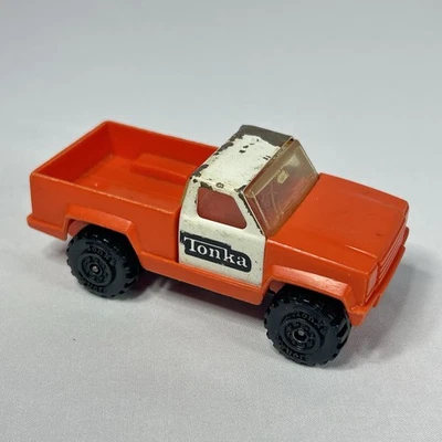 Mini camioneta Tonka vintage 1978 de plástico y metal coleccionable naranja Foto 1 de 4