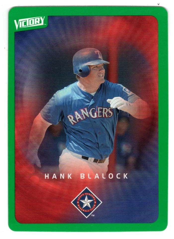 Hank Blalock - Texas - Green (Baseball Card) 2003 Upper Deck Victory # 96 Mint - Image 1 of 1