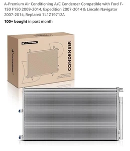 AC Condenser with Receiver Dryer for Ford F-150 2009-2014 Expedition 2007-2014 - Picture 1 of 5