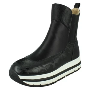 Ladies Elle Sport Casual Chunky Pull on Warmlined Ankle Boots F4R484 - Picture 1 of 10