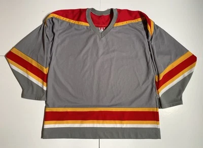 Vintage 90s CCM NHL Calgary Flames Practice Jersey Made in Canada  - Image 1 of 4