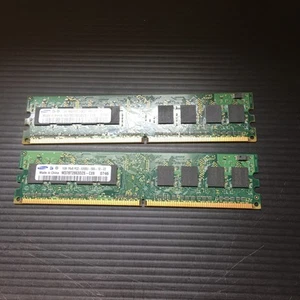 2PCS Samsung 1GB 1Rx8 PC2-5300U Desktop Memory Ram M378T2863DZS-CE6 PC Memory - Picture 1 of 4