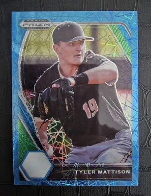 2021 Panini Prizm Draft Picks - Tyler Mattison #PDP104 Blue Velocity Prizm (RC) - Image 1 of 4