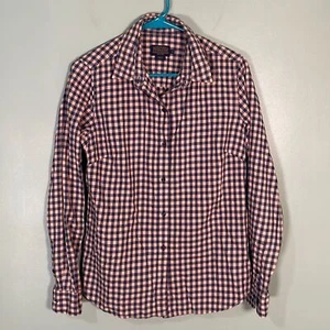Pendleton Buffalo Check Plaid Button Down Shirt Blue Women’s size M - Picture 1 of 7