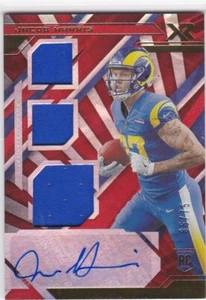 2021 Panini XR Rookie Triple Swatch Auto /75  Jacob Harris #238 Rookie Auto RC - Picture 1 of 1
