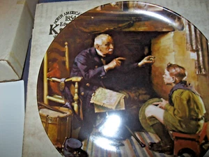 Piatto Norman Rockwell da collezione -1461H "The Veteran" con scatola e certificato di autenticità - Foto 1 di 3