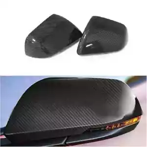 TAPA DE ESPEJO RETROVISOR LATERAL DE FIBRA DE CARBONO PARA FORD MUSTANG 2015~2023 CON SEÑAL LED 2x - Imagen 1 de 4