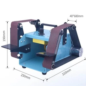 950W Double Axis Electric Sander Sanding Belt Variable Speed Grinding Machine - Picture 1 of 7