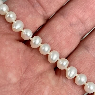 Collar de perlas Jacmel Mauricio JCM con cierre de oro de 14K - 17" Foto 1 de 4