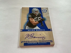 2013 Totally Certified Platinum Miles Burris Blue 15/99 Rookie Auto RC Actor WSC - Picture 1 of 6