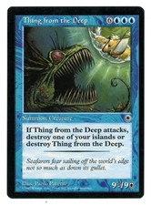 Portal ** 4x Thing from the Deep x4 ** Mtg Magic (EX/SP)