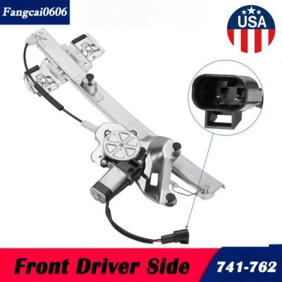 For 2000-2005 Buick LeSabre Front Driver Side Power Window Regulator with Motor Foto 1 de 4
