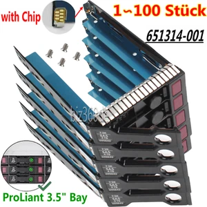Genuine HPE 3.5" HDD Tray Caddy Rahmen DL380 DL360 Gen8 G9 651314-001 651320-001 - Bild 1 von 17