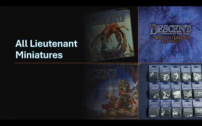 COLECCIÓN DE MINIATURAS ALL LIEUTENANT Descent Road to Legend NUEVO Metal Lt 1ª Edición Foto 1 de 4