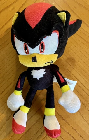 9" Jakks Pacific Sonic The Hedgehog 30th Anniversary Shadow Toy Plush E6 Cover
