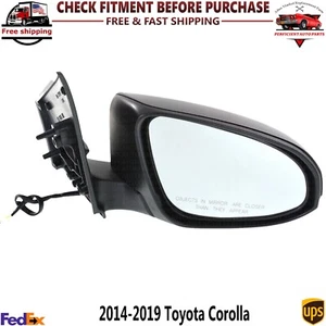 Power Mirror Manual Folding Primed Passenger Side For 2014-2019 Toyota Corolla - Picture 1 of 6