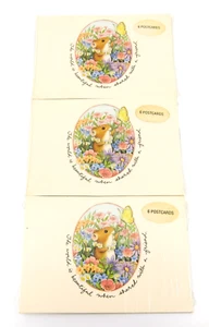 NEW Hallmark “Cute Hamster in Colorful Field with Flowers” 18 Mailing Postcards - Picture 1 of 2