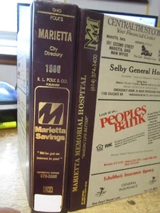 1986 Marietta Ohio City Directory Book Names Business Address Phone White pages - Imagen 1 de 10