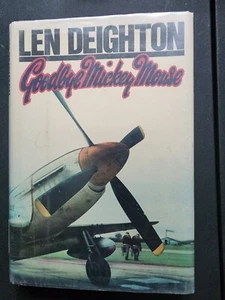 Vtg 1982 GOODBYE MICKEY MOUSE book by Len Deighton 1st Ed Hardcover Dust Jacket - Picture 1 of 5