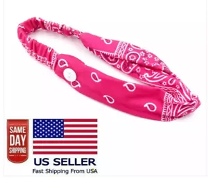 Fascia Bottoni Porta Maschere Viso Salva Orecchie Rosa Paisley Venditore USA Spedizione Veloce - Foto 1 di 11