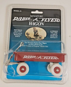 NOS Sealed Mini Radio Flyer Miniatures Little Red Wagon # 1 Classic Wagon 1990 - Picture 1 of 2