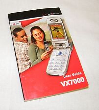 LG Verizon Wireless English & Spanish User Guide Only For LG VX7000 Cell Phone