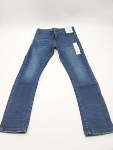 Girl's Relaxed Tapered Stretch Jeans Kids Girl 10  Blue Denim Jeans Cat & Jack - Picture 1 of 11